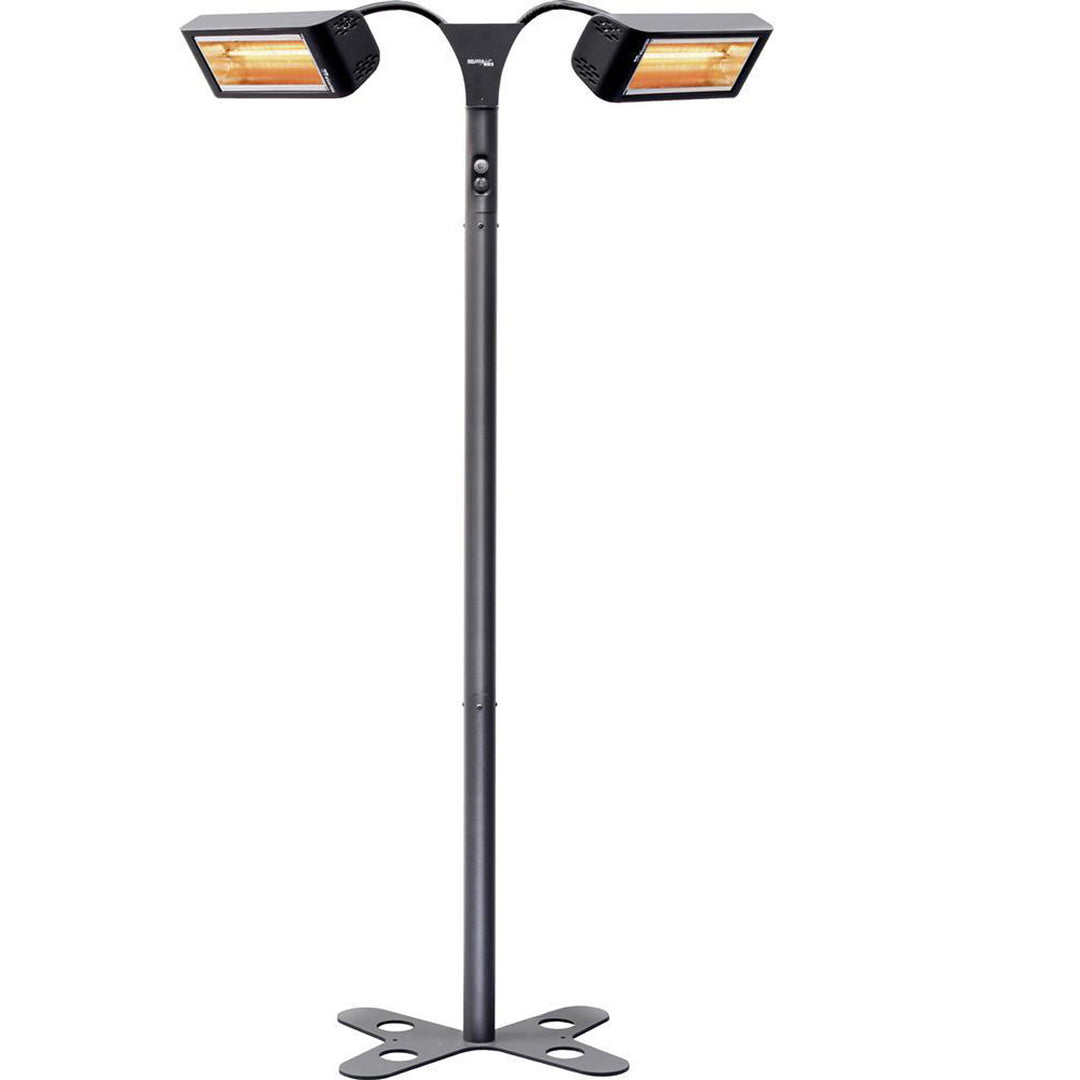 Produktbillede af Varmelampe på stativ med 2x1500W lamper på tilbud