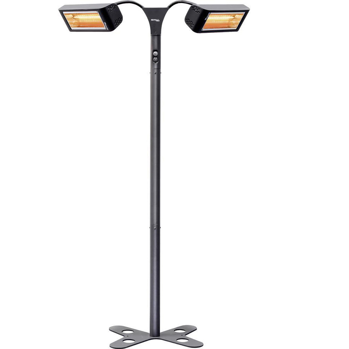 Produktbillede af Varmelampe på stativ med 2x1500W lamper på tilbud