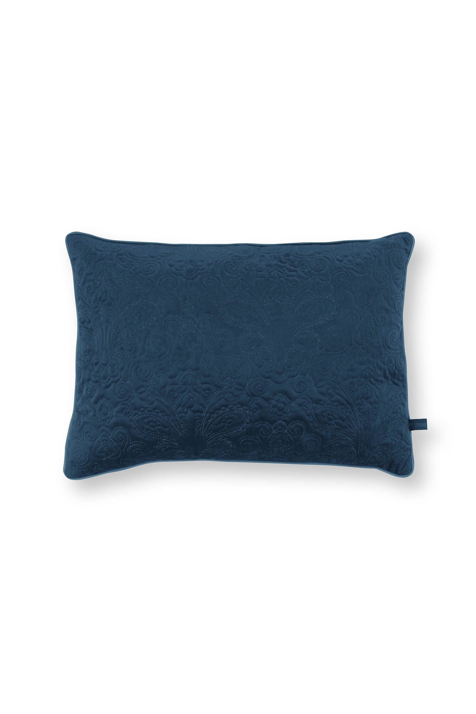 Produktbillede af Cushion Quiltey Days Blue 50x35cm på tilbud i høj kvalitet