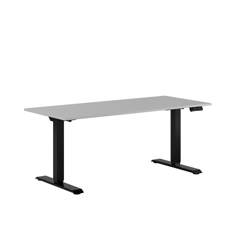 Produktbillede af Premium Hæve/Sænkebord m/2 motorer 160x70cm Grå-sort på tilbud