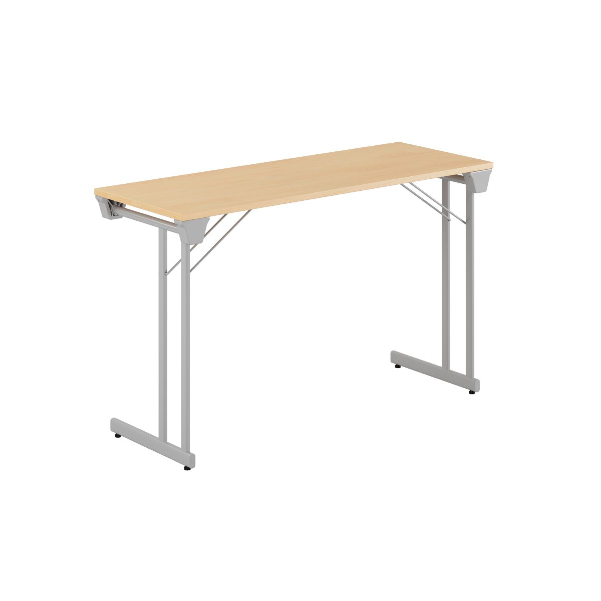 Produktbillede af Kongress Style 120x45cm Sammenklappeligt bord Bøg-grå på tilbud