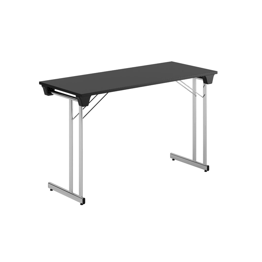 Produktbillede af Kongress Style 120x50cm Sammenklappeligt bord Sort-krom på tilbud