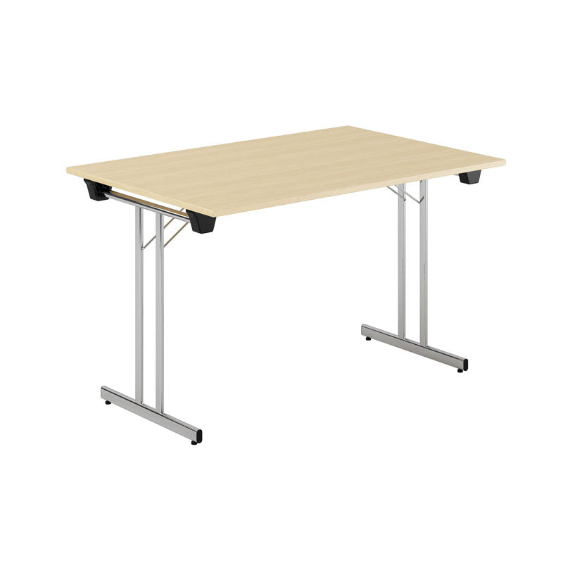 Produktbillede af Dinner Style 120x80cm Sammenklappeligt bord Birk-krom på tilbud
