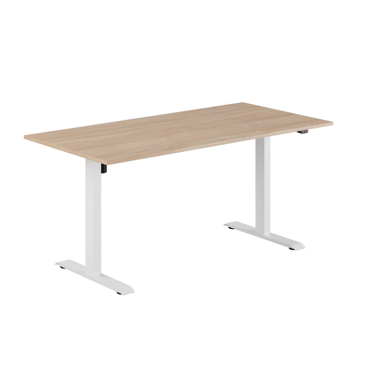 Produktbillede af EASY Hæve/Sænkebord m/1 motor 160x80cm Urban-hvid på tilbud