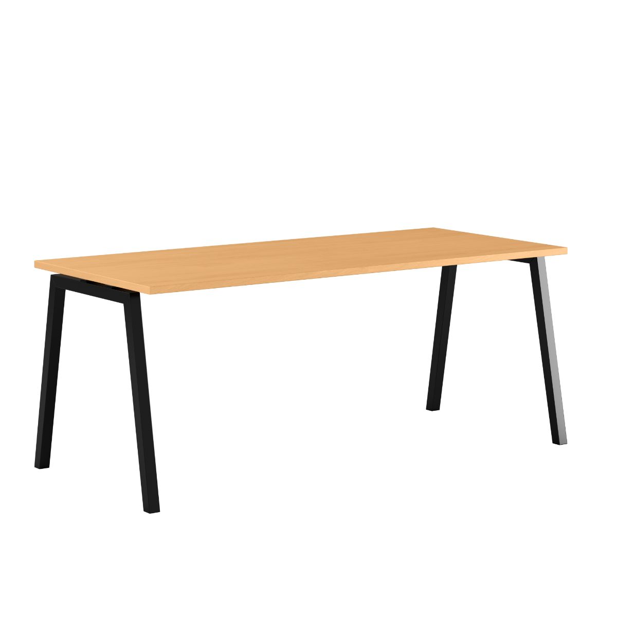Produktbillede af Luna A Bord 180x80cm Bøg-sort på tilbud