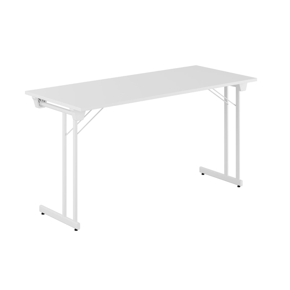 Produktbillede af Kongress Style 140x60cm Sammenklappeligt bord Hvid-hvid på tilbud
