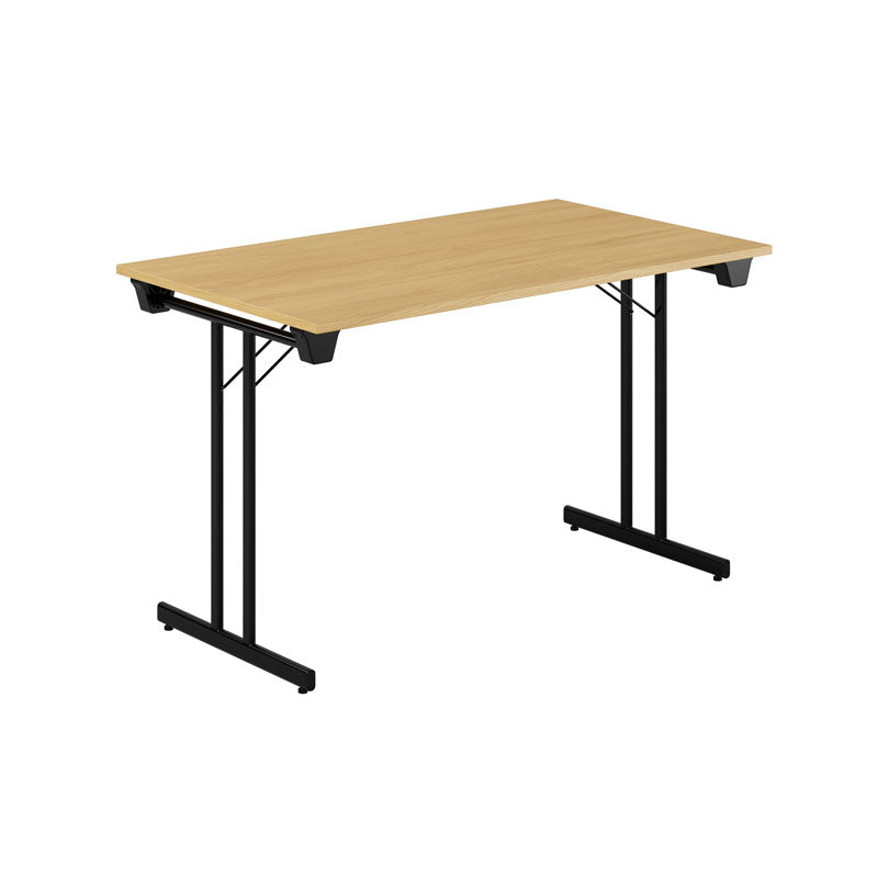 Produktbillede af Dinner Style 120x70cm Sammenklappeligt bord Eg-sort på tilbud