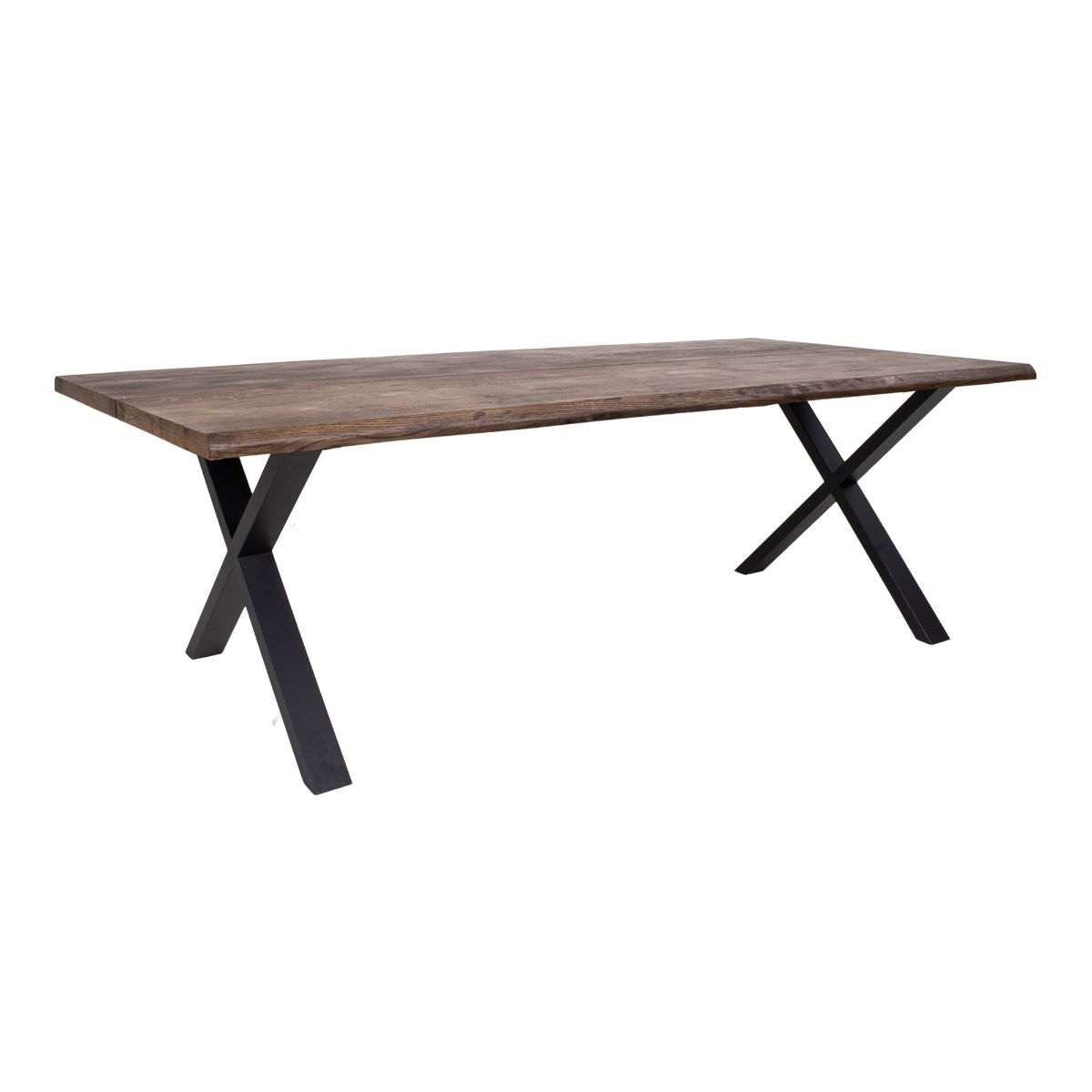 Produktbillede af Toulon Restaurantbord smoked olieret eg bølget kant 240x95cm på tilbud
