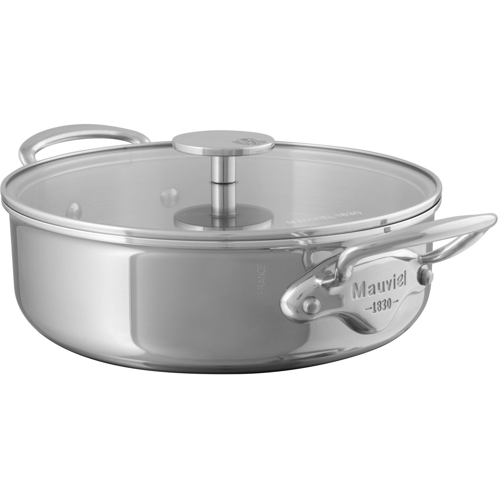Mauviel Mauviel Cook Style gryde med glaslåg, 5,7 liter – close-up (Gryder)