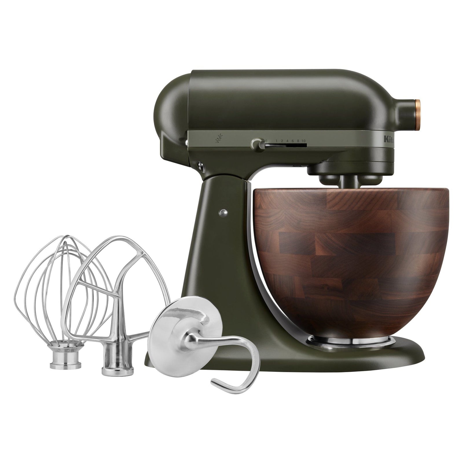 Kitchenaid Kitchenaid Artisan KSM180WSEEG Røremaskine 4,7 liter, evergreen – frontbillede (Røremaskiner)