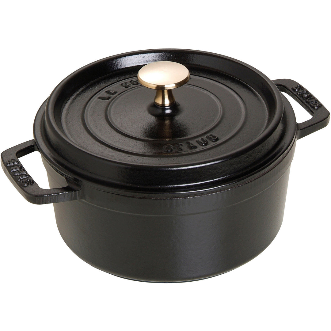 Staub Staub La Cocotte Rund cocotte 18cm. 1,7 liter, sort ❤ produktbillede (Sauterpander)