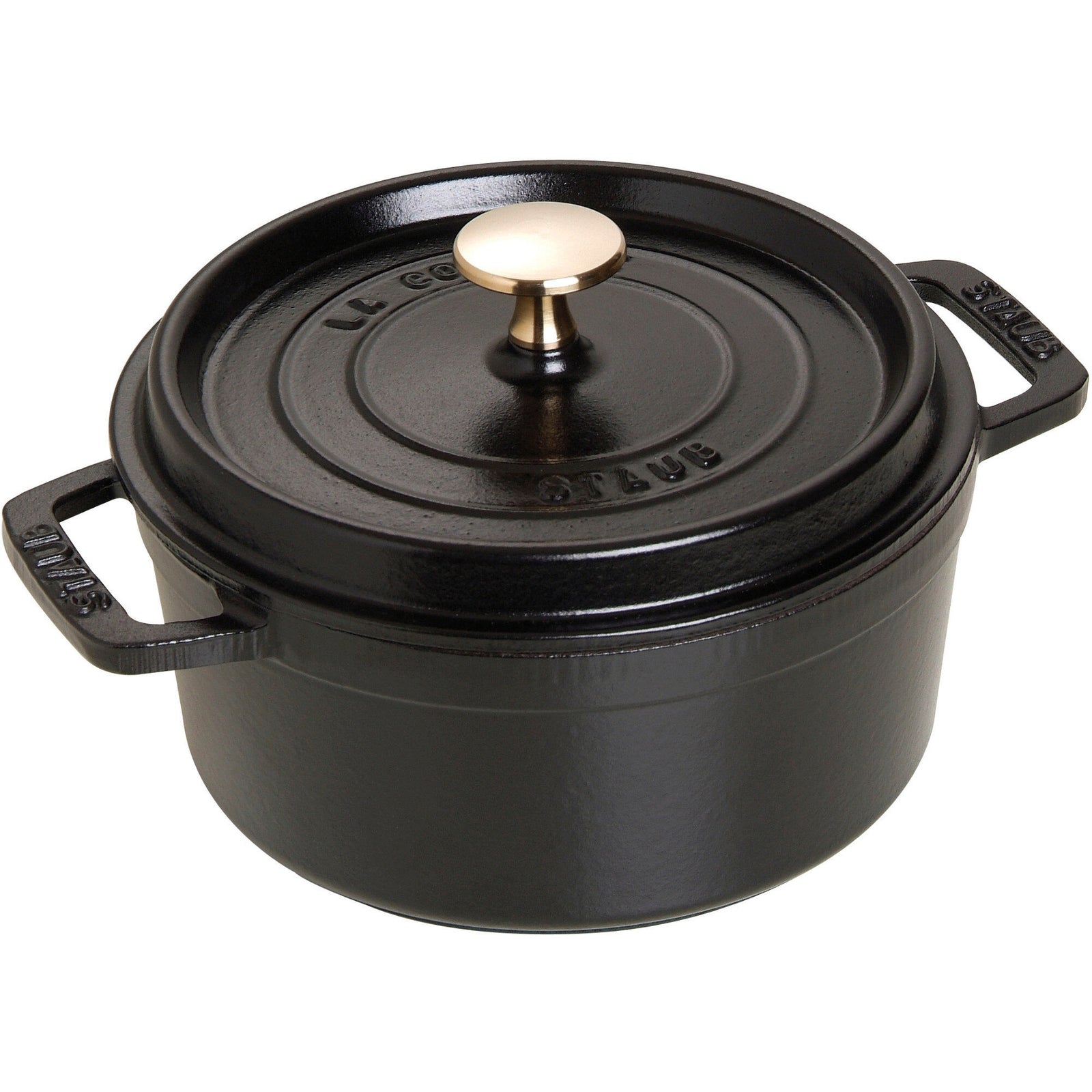 Staub Staub La Cocotte Rund cocotte 18cm. 1,7 liter, sort ❤ produktbillede (Sauterpander)