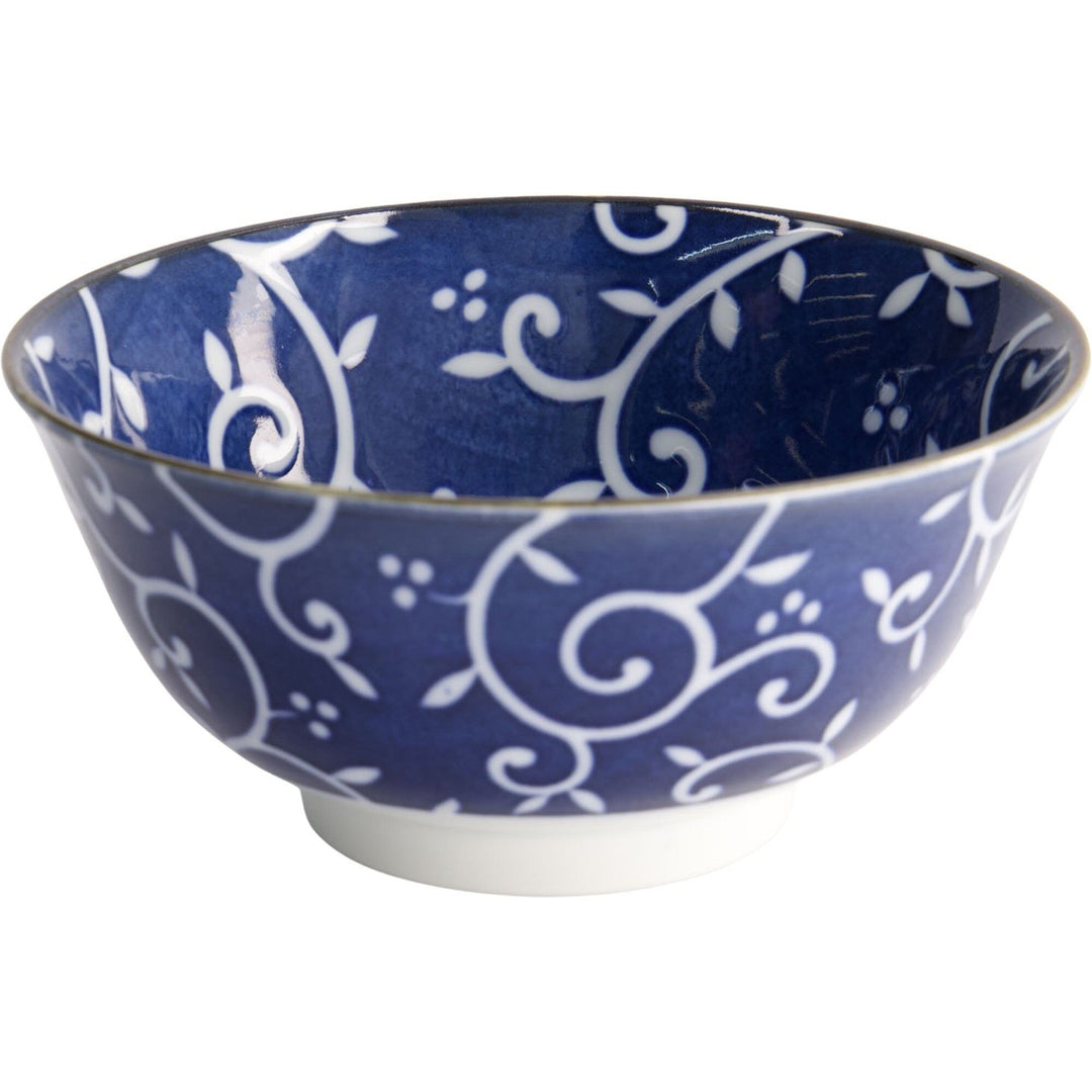 Tokyo design studio Tokyo design studio Blue Karakusa skål 550 ml, blå/hvid – detaljebillede (Skål)
