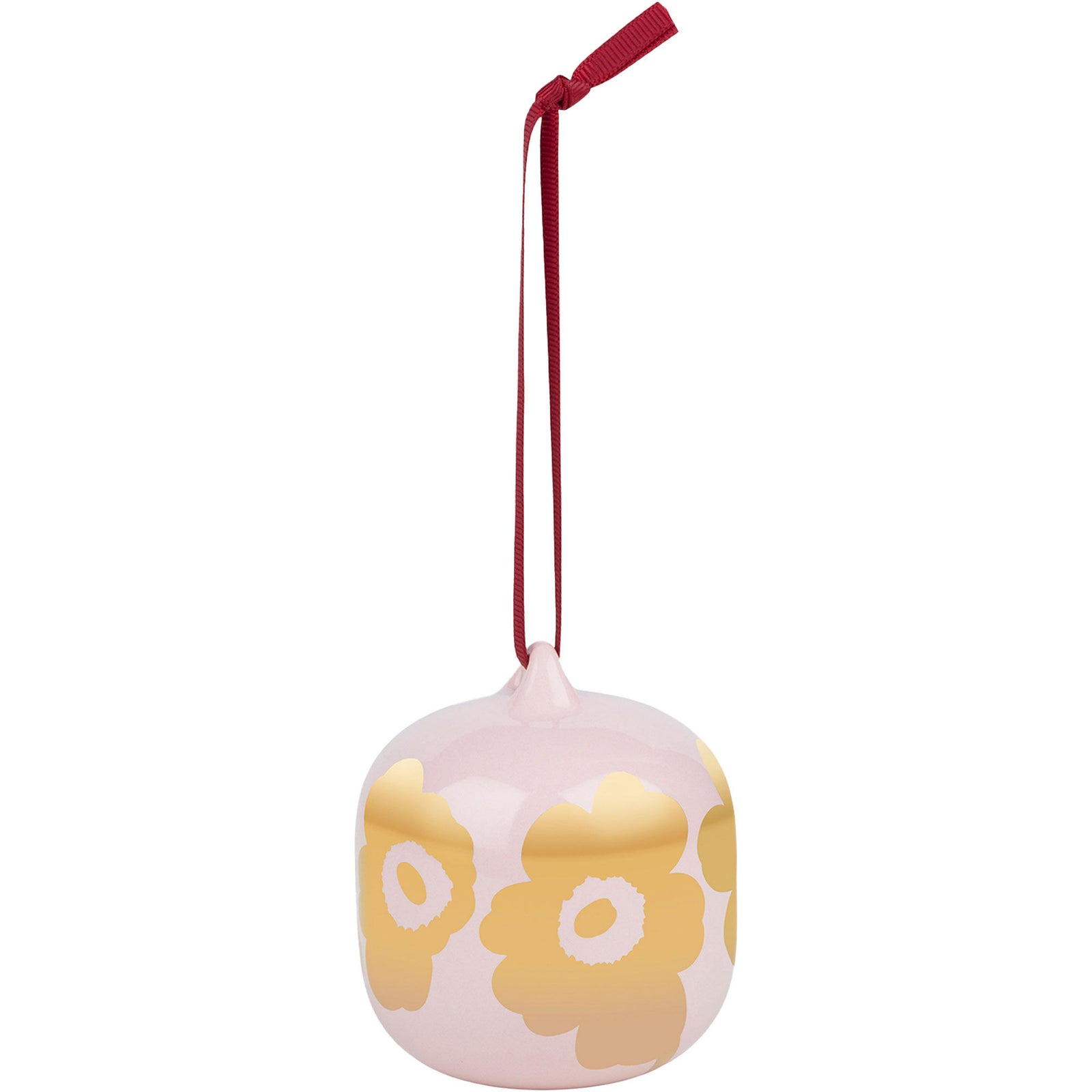 Marimekko Marimekko Unikko Juletræspynt, rosa/guld – billede i brug (Julepynt)