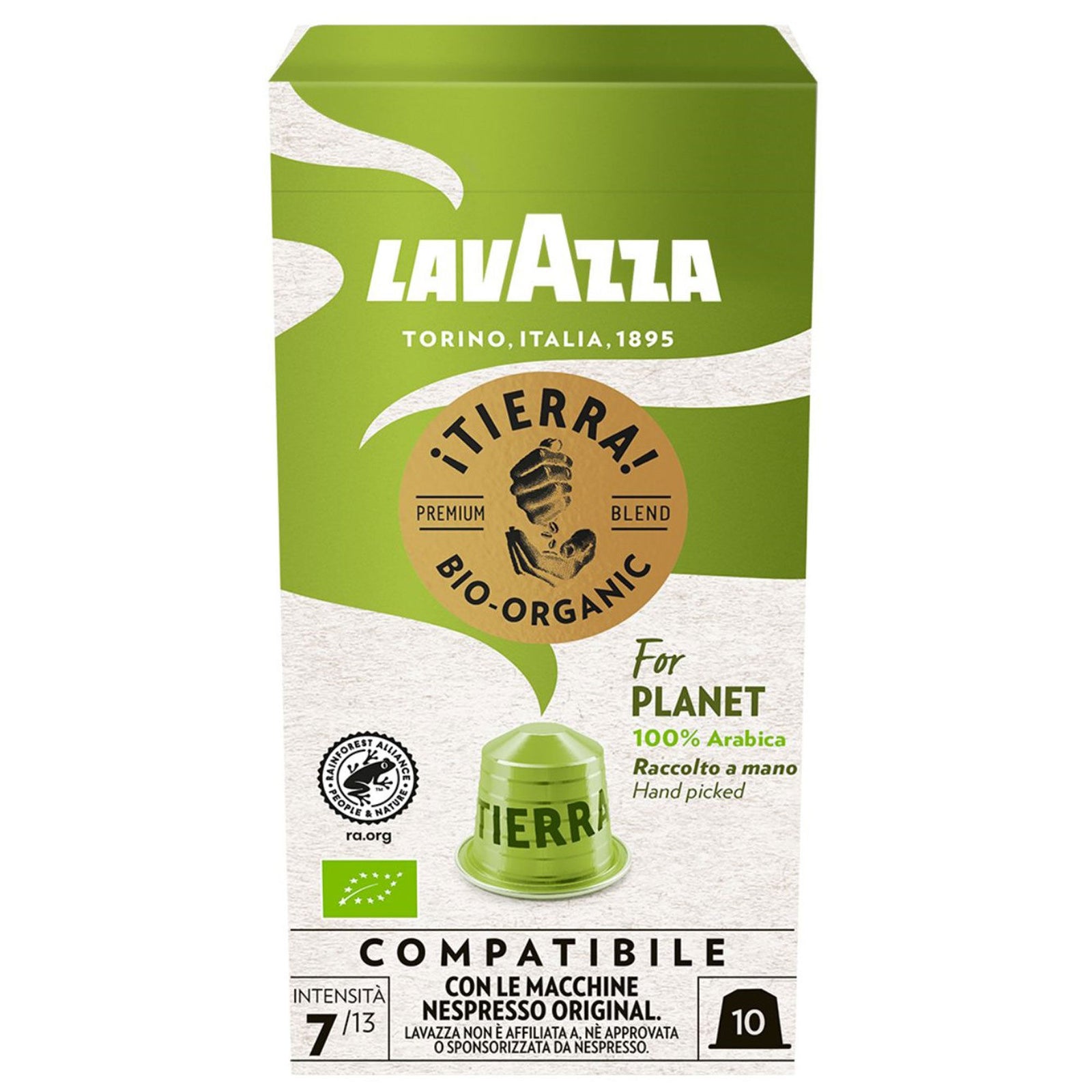 Lavazza Lavazza ¡Tierra! For Planet Organic kaffekapsler, 10 stk – produktbillede (Kaffekapsler)