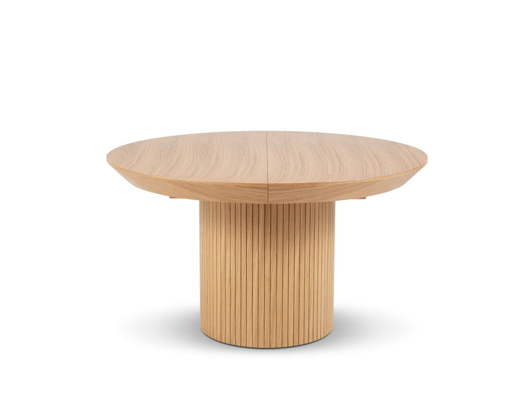 MICADONI Nicole spisebord m. 1 tillægsplade natur træ 130/180x130x76