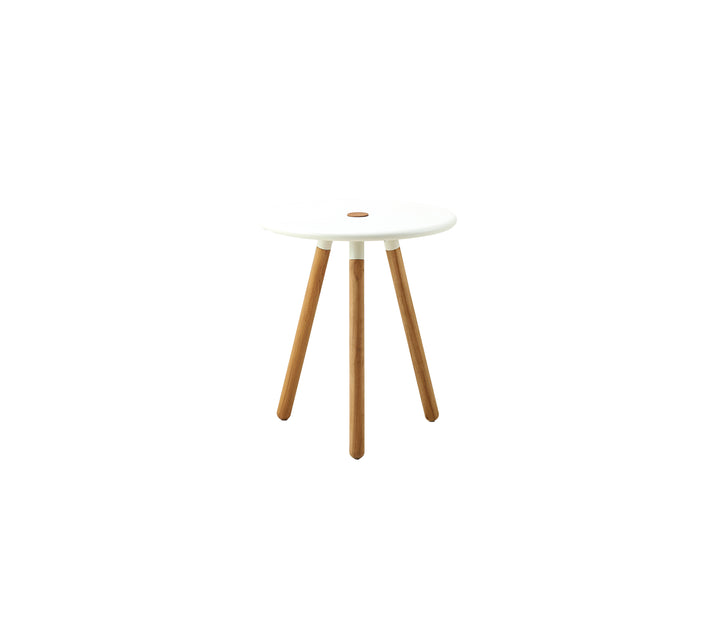 Produktbillede af CANE-LINE AREA TABURET/SIDEBORD WHITE ALUMINIUM 47 i premium kvalitet
