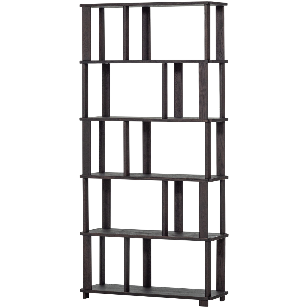 WOOOD Riis bogreol mystique brun egetræ 186x90