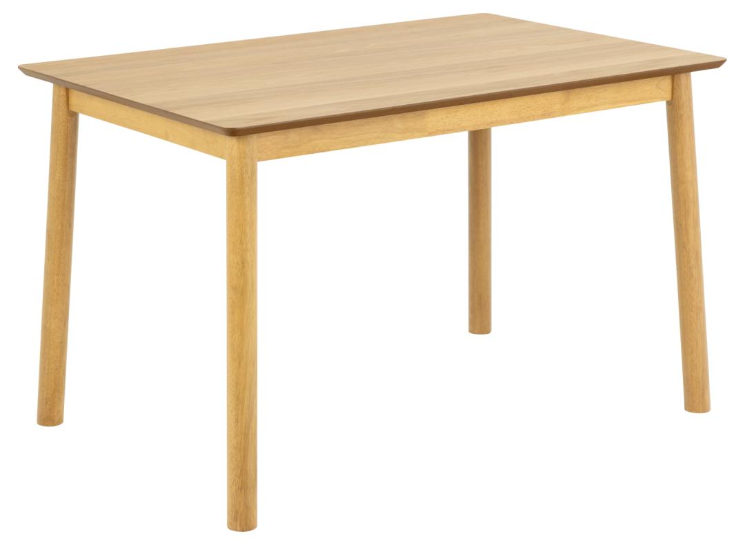 Produktbillede af ACT NORDIC Barlow spisebord mat eg acryllak egefiner og mat bejdset eg acryllak gummitræ 120x80 i premium kvalitet