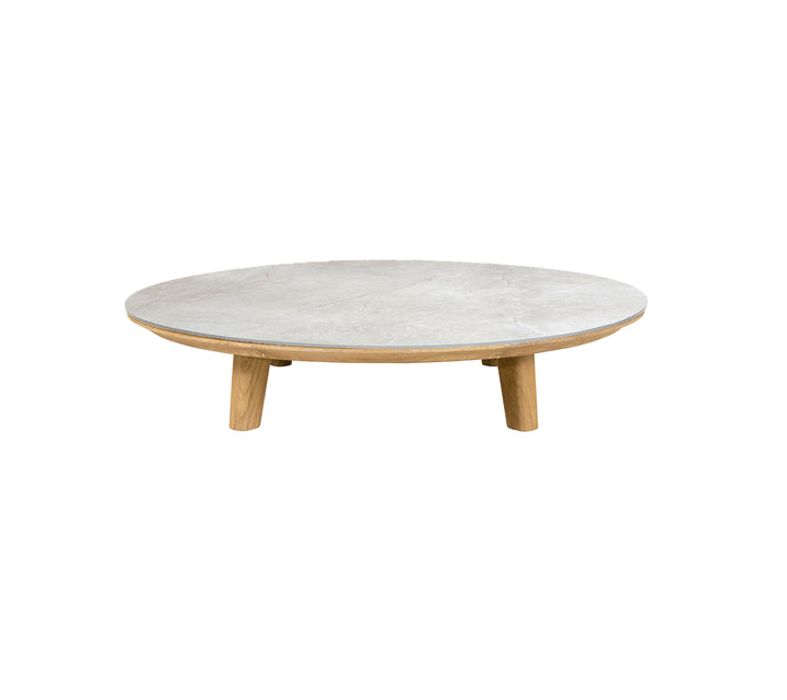 Produktbillede af CANE-LINE ASPECT SOFABORD M/ GRÅ BORDPLADE TEAK 144 i premium kvalitet