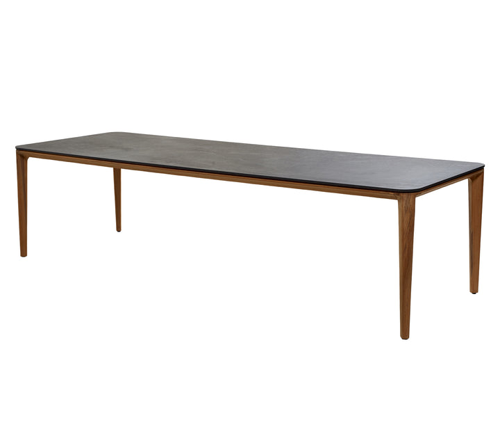 Produktbillede af CANE-LINE ASPECT SPISEBORD M/ SORT BORDPLADE TEAK 280 i premium kvalitet
