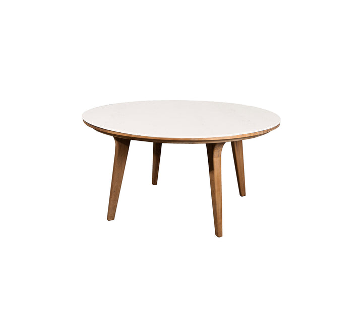 Produktbillede af CANE-LINE ASPECT SPISEBORD M/TRAVERTINE LOOK BORDPLADE TEAK 144 i premium kvalitet