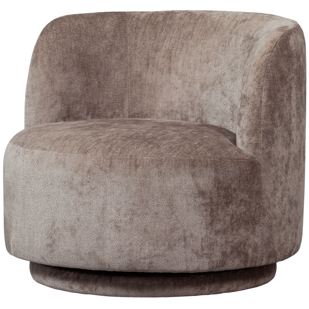 WOOOD Popular drejestol taupe chenille stof