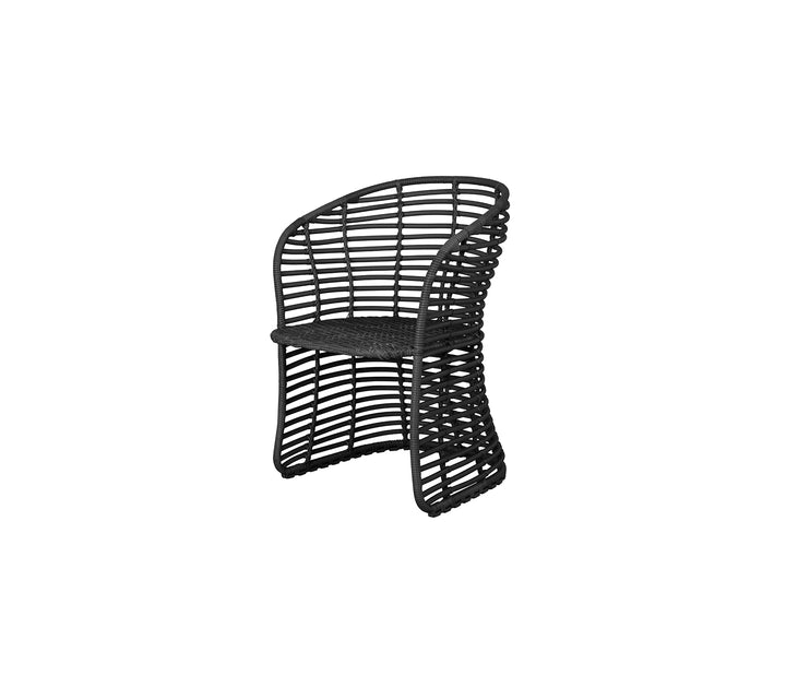 Produktbillede af CANE-LINE BASKET STOL GRAPHITE WEAVE i premium kvalitet