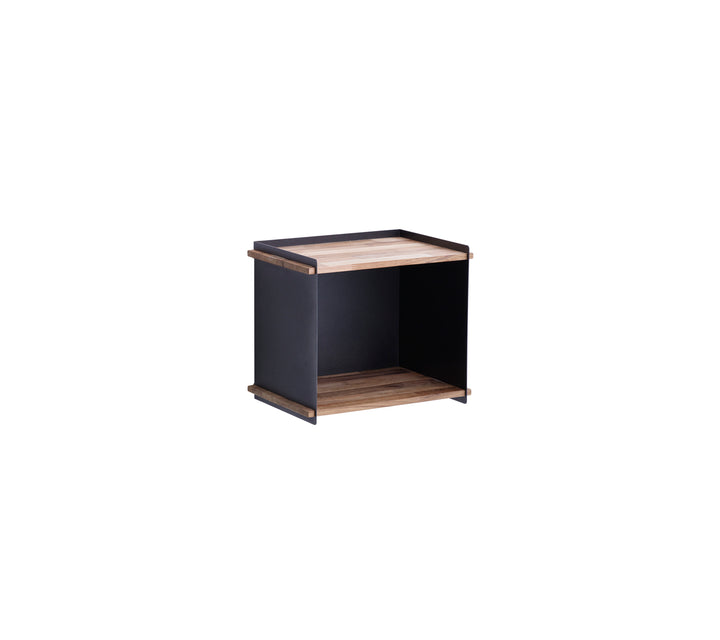Produktbillede af CANE-LINE BOX WALL INKL. OPHæNG I GRå TEAK 35 i premium kvalitet