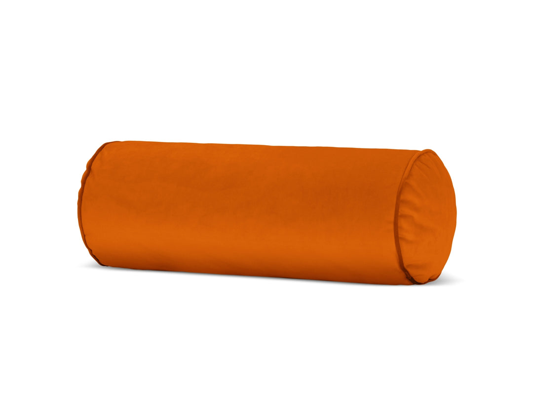MICADONI Harvey pøllepude rund orange fløjl stof 20x20x50
