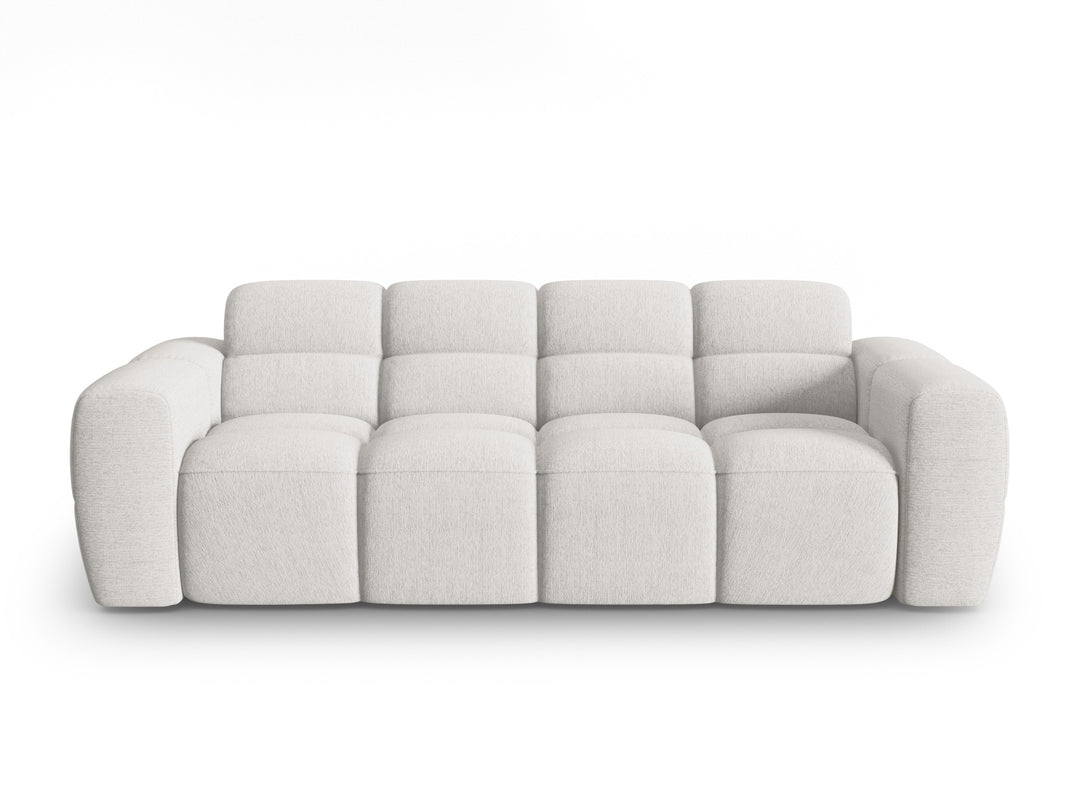 MICADONI Lisa 3 pers. sofa lysegrå struktur stof