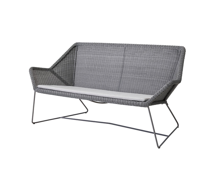 Produktbillede af CANE-LINE BREEZE 2/PERS SOFA LIGHT GREY 154 i premium kvalitet