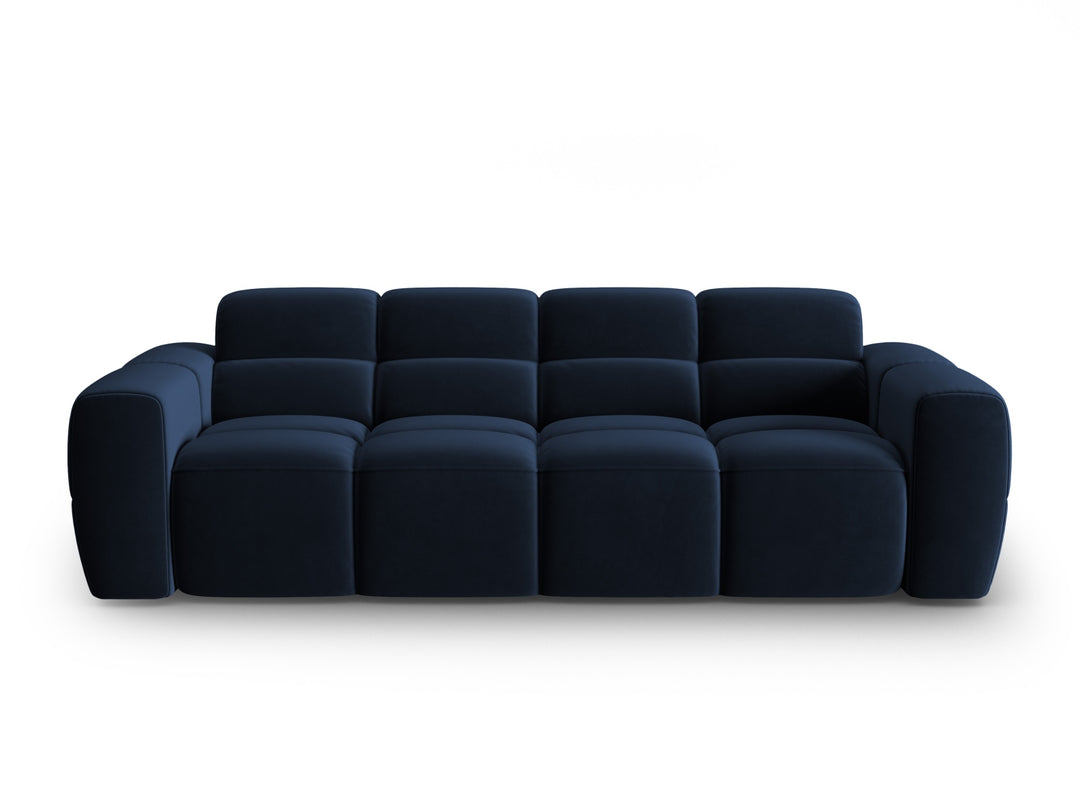 MICADONI Fløjlssofa Lisa 4 sæder 256x101x77