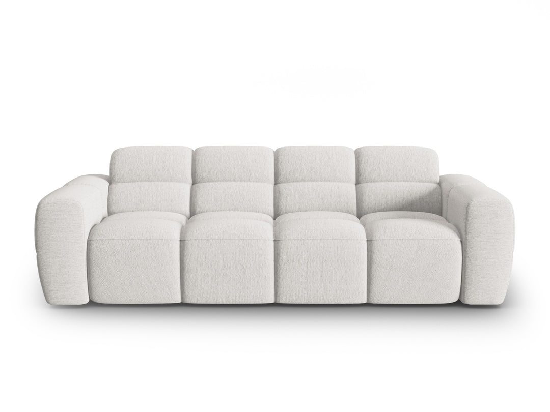 MICADONI Lisa 4 pers. sofa lysegrå struktur stof