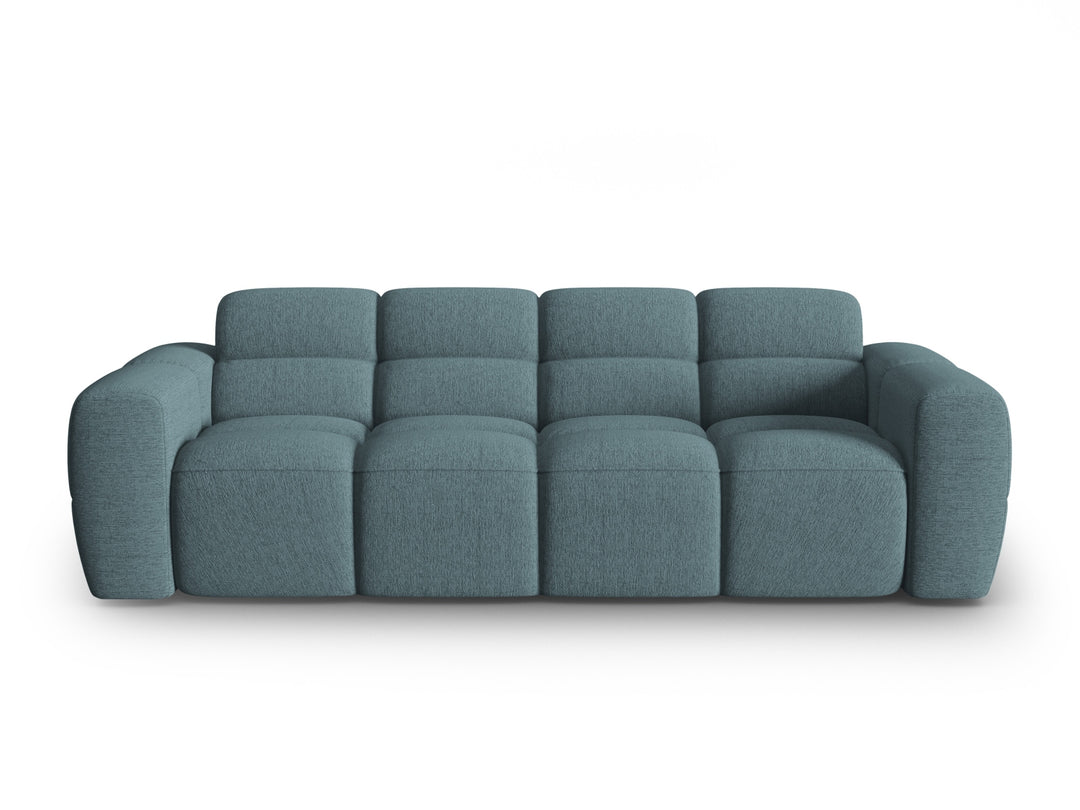 MICADONI Lisa 4 pers. sofa lyseblå struktur stof