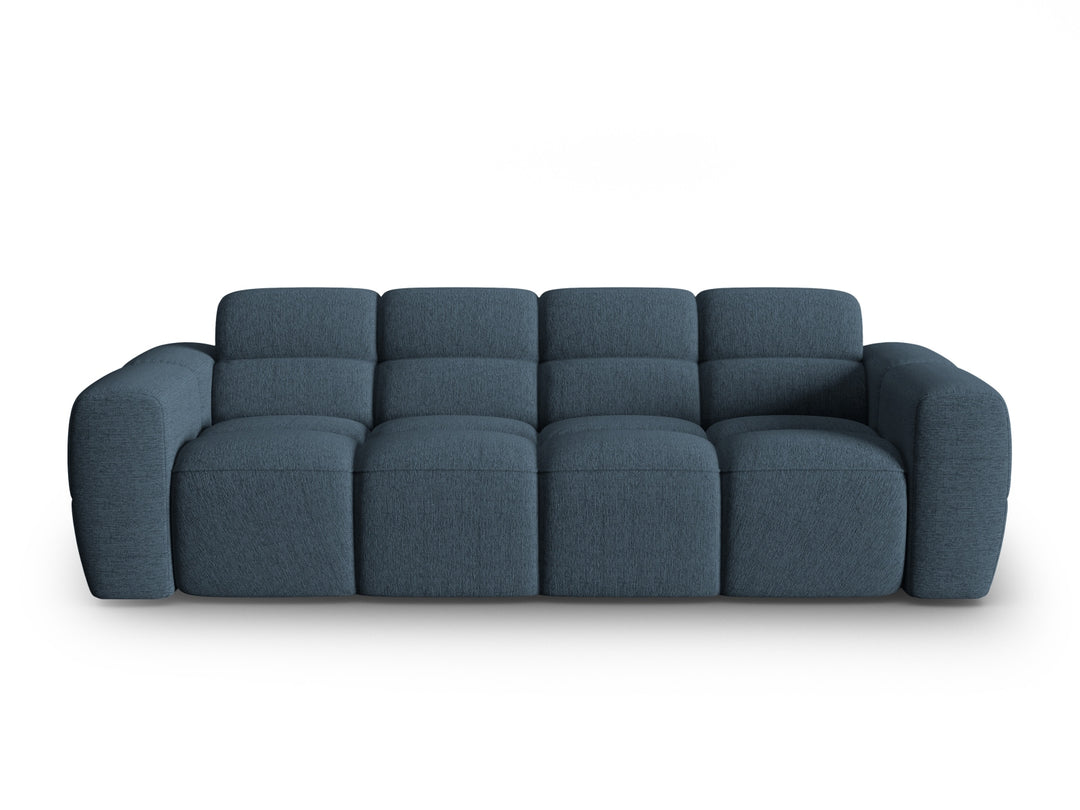 MICADONI Lisa 4 pers. sofa mørkeblå struktur stof