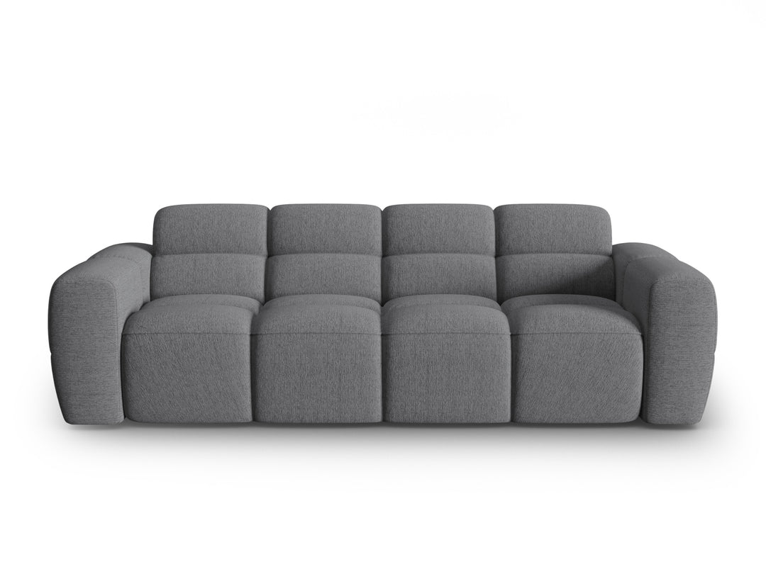 MICADONI Lisa 4 pers. sofa grå struktur stof