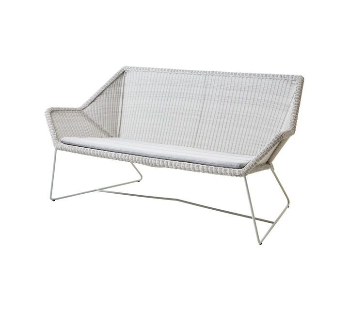 Produktbillede af CANE-LINE BREEZE 2/PERS SOFA WHITE GREY 154 i premium kvalitet