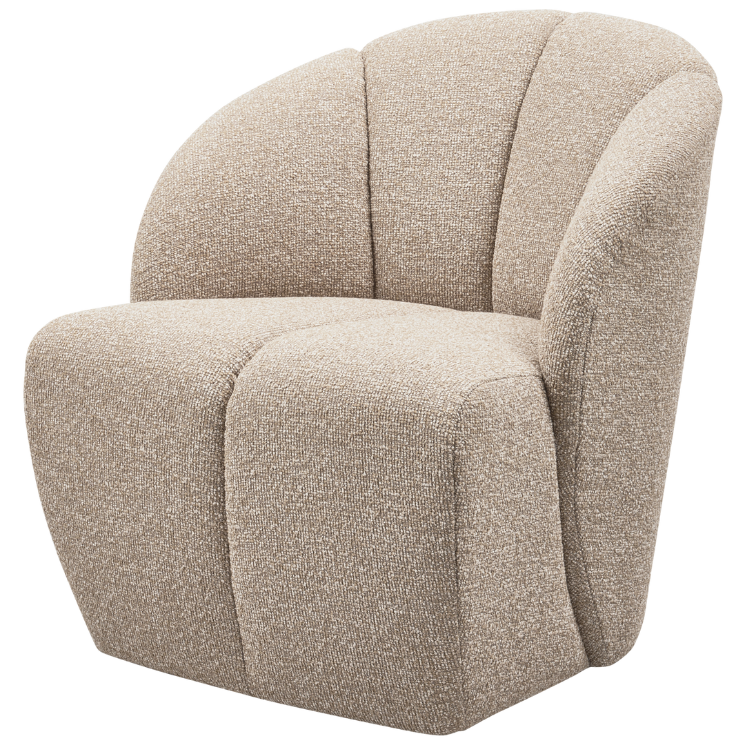 WOOOD Mojo drejestol beige melange bouclé stof