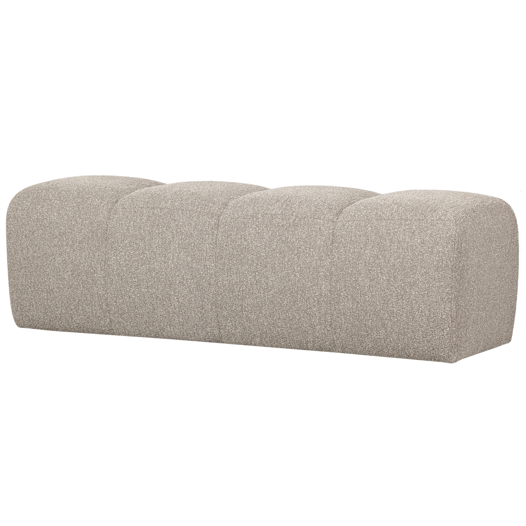 WOOOD Mojo spisebænk beige melange bouclé stof 164cm