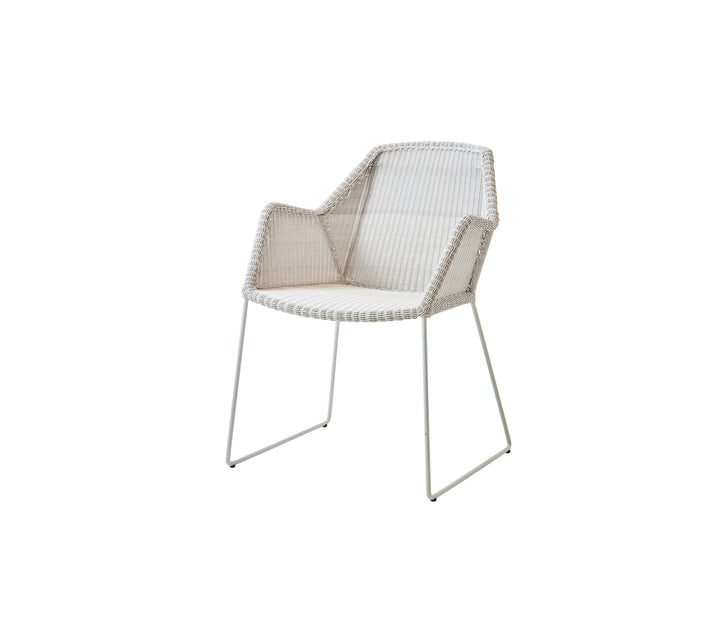 Produktbillede af CANE-LINE BREEZE STOL V2 WHITE GREY 83 i premium kvalitet