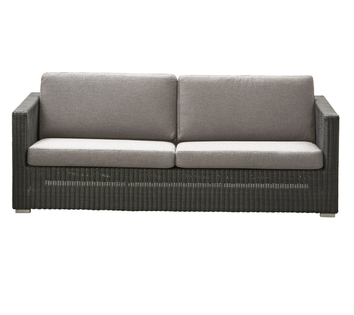 Produktbillede af CANE-LINE CHESTER SOFA 3/PERS INKL. TAUPE HYNDER GRAPHITE 197 i premium kvalitet
