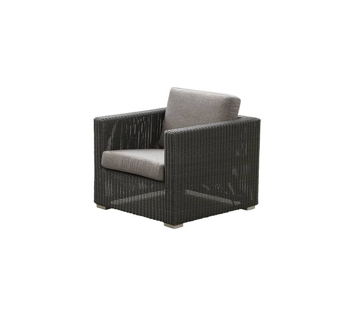 Produktbillede af CANE-LINE CHESTER LOUNGESTOL INKL. TAUPE HYNDE GRAPHITE 85 i premium kvalitet