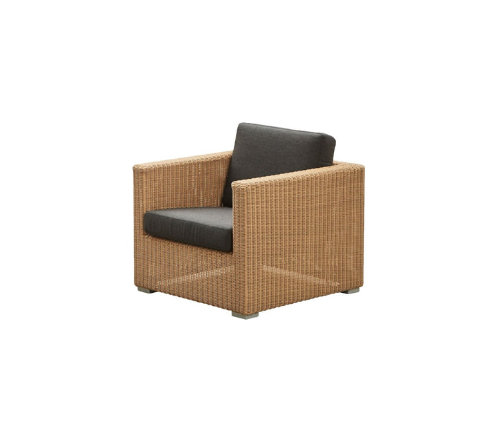 Produktbillede af CANE-LINE CHESTER LOUNGESTOL INKL. SORT HYNDE NATURAL 85 i premium kvalitet