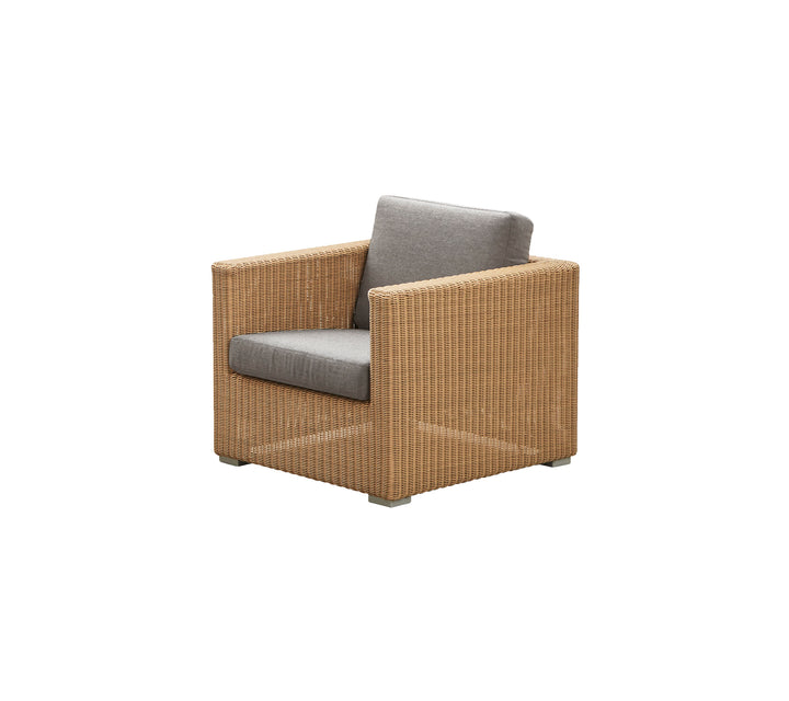 Produktbillede af CANE-LINE CHESTER LOUNGESTOL INKL. TAUPE HYNDE NATURAL 85 i premium kvalitet