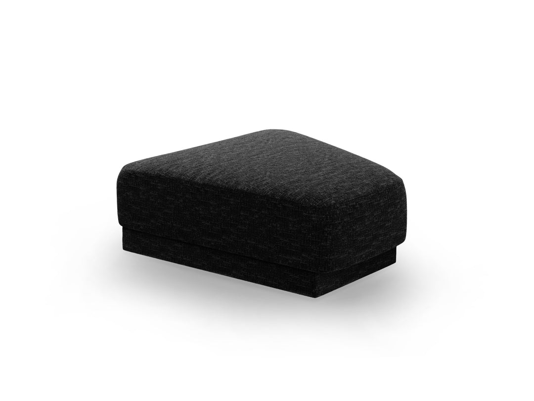 MICADONI Miley modulær puf sort chenille 83x78x40