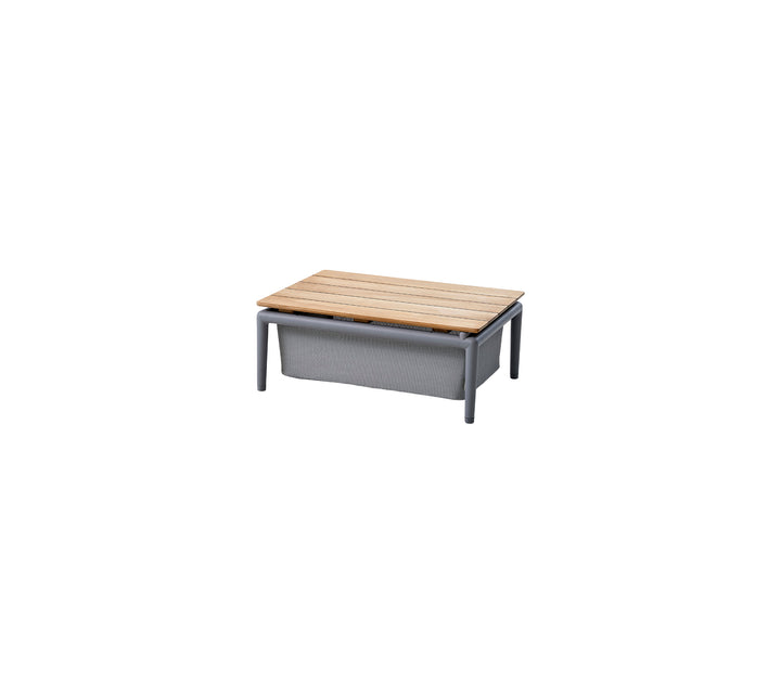 Produktbillede af CANE-LINE CONIC BOX BORD LIGHT GREY TEAK 74 i premium kvalitet