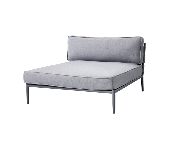 Produktbillede af CANE-LINE DAYBED MODUL LIGHT GREY 140 i premium kvalitet