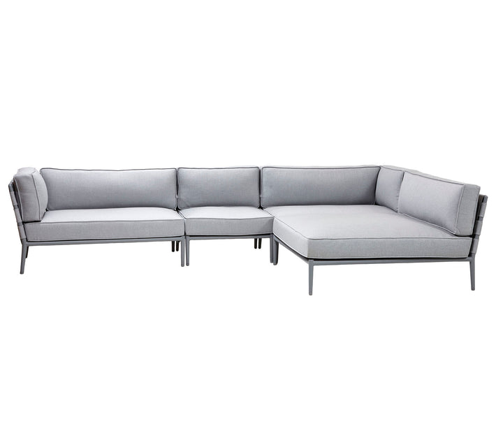 Produktbillede af CANE-LINE CONIC LOUNGE 4 LIGHT GREY 360 i premium kvalitet