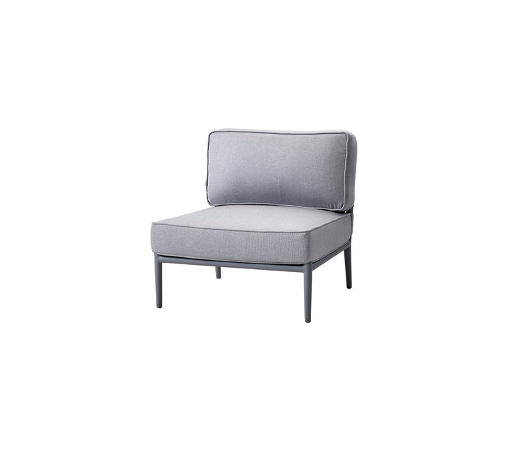 Produktbillede af CANE-LINE SINGLE MODUL LIGHT GREY 82 i premium kvalitet